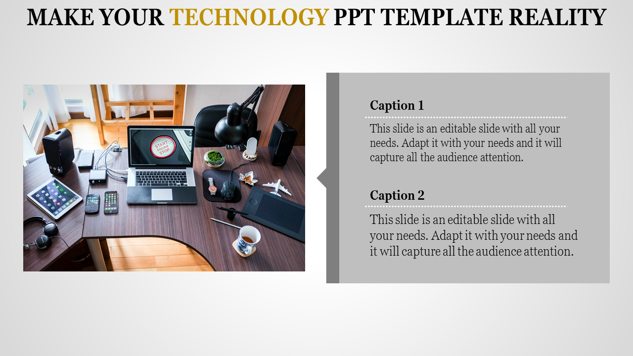 Free - Best Technology PowerPoint Template and Google Slides